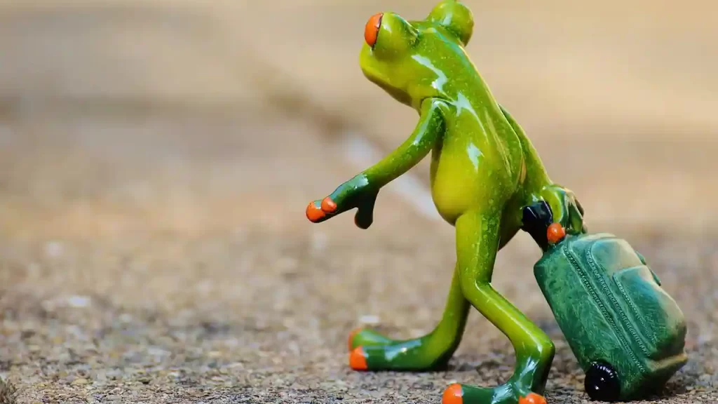 有能社員が退社していくイメージ