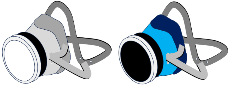 防毒マスク（半面）ー Half-face Respirator