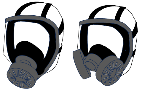 防毒マスク（全面）ー Full-face Respirator